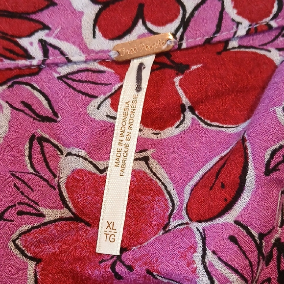 Free People Floral Button-Up Women's Top - Picture 7 of 15